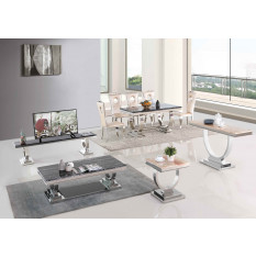 stainless-steel-dining-table-set