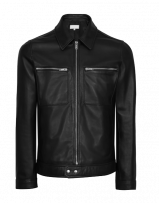 black-biker-bomber-style-leather-jacket